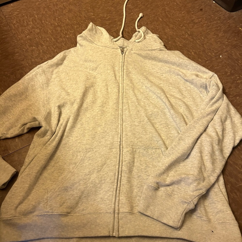 Hollister Gray Zip-Up Hoodie